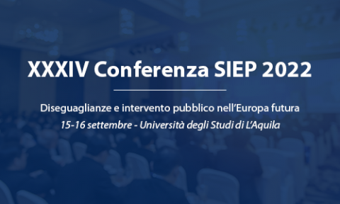 XXXIV CONFERENZA SIEP 2022